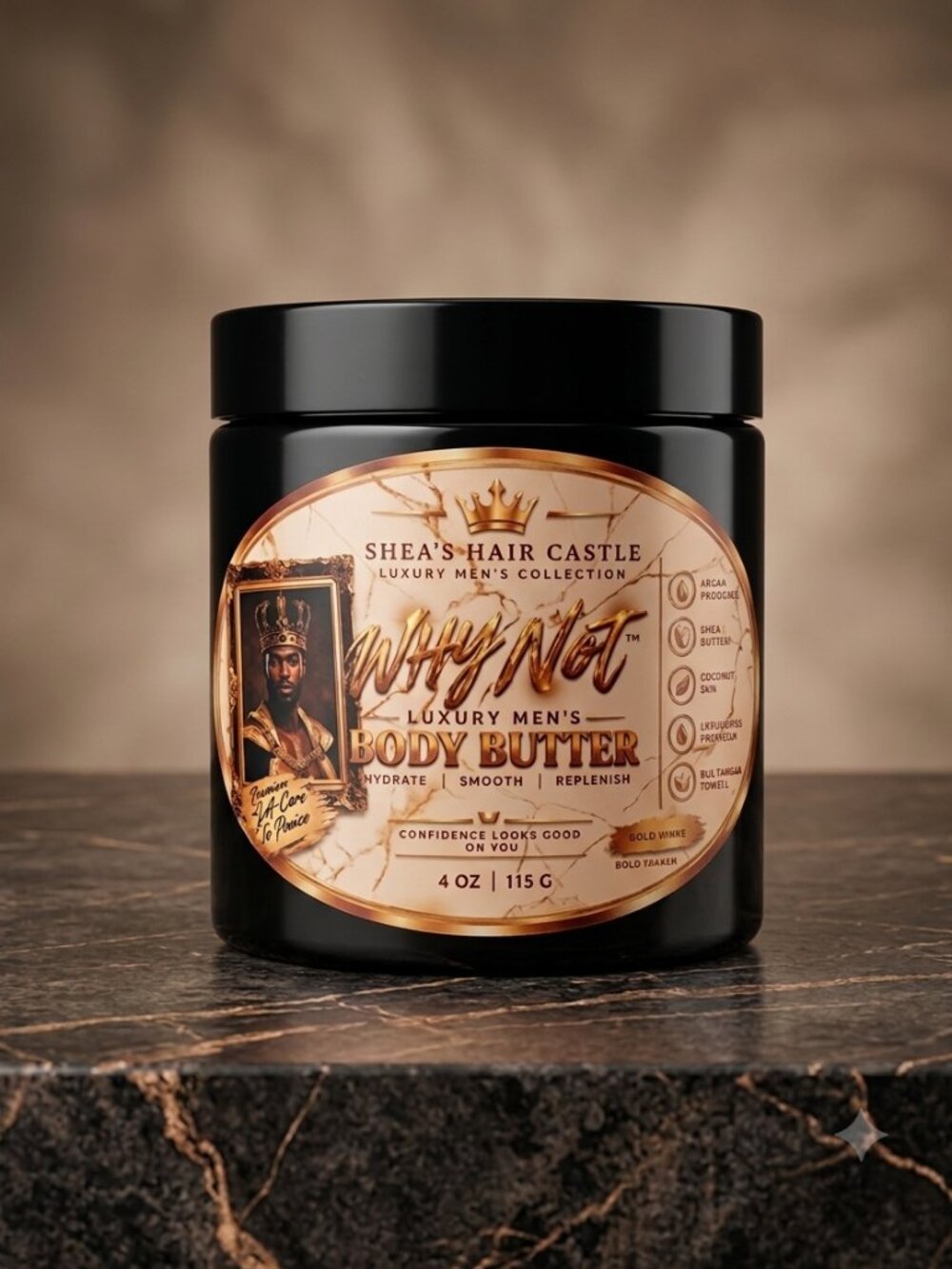 Why Not™ Men’s Luxury Body Butter – Shea’s Hair Castle (4 oz / 115 g)